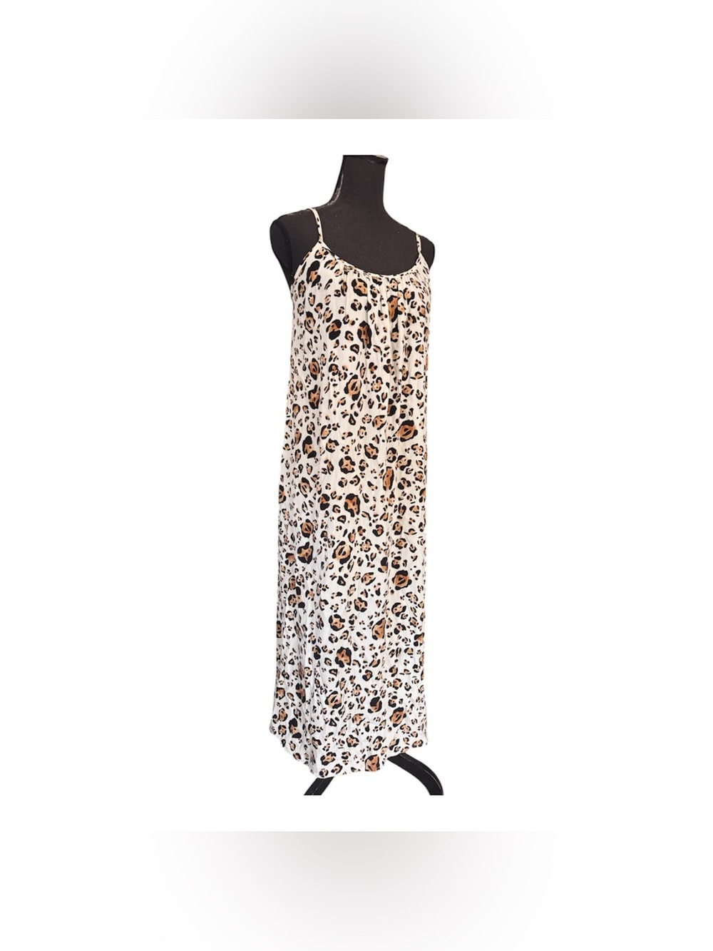 Corey Lynn Calter Anthropologie Arabella Leopard Midi Tank Dress,Size XS - Picture 6 of 11